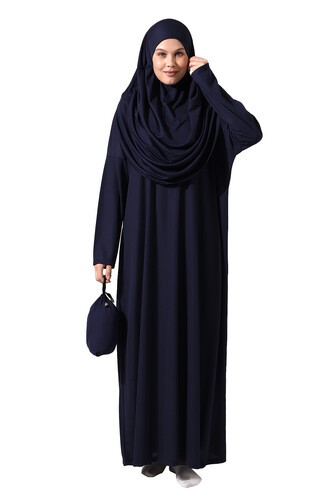 One Piece Prayer Dress - Navy Blue - 5015 - 10