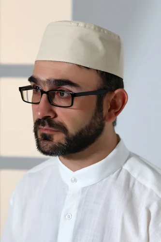 Osmanlı Tuğrası Nakışlı Kalıp Namaz Takkesi Bej - 5