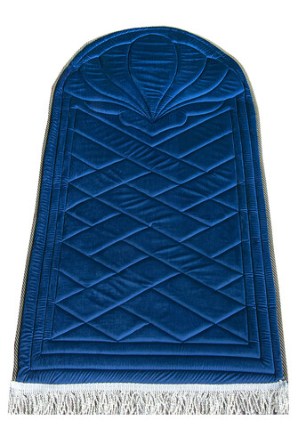 Padded Soft Prayer Rug - Dark Blue - 1