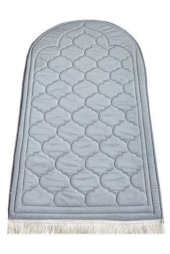 Padded Soft Prayer Rug - Light Gray - 1