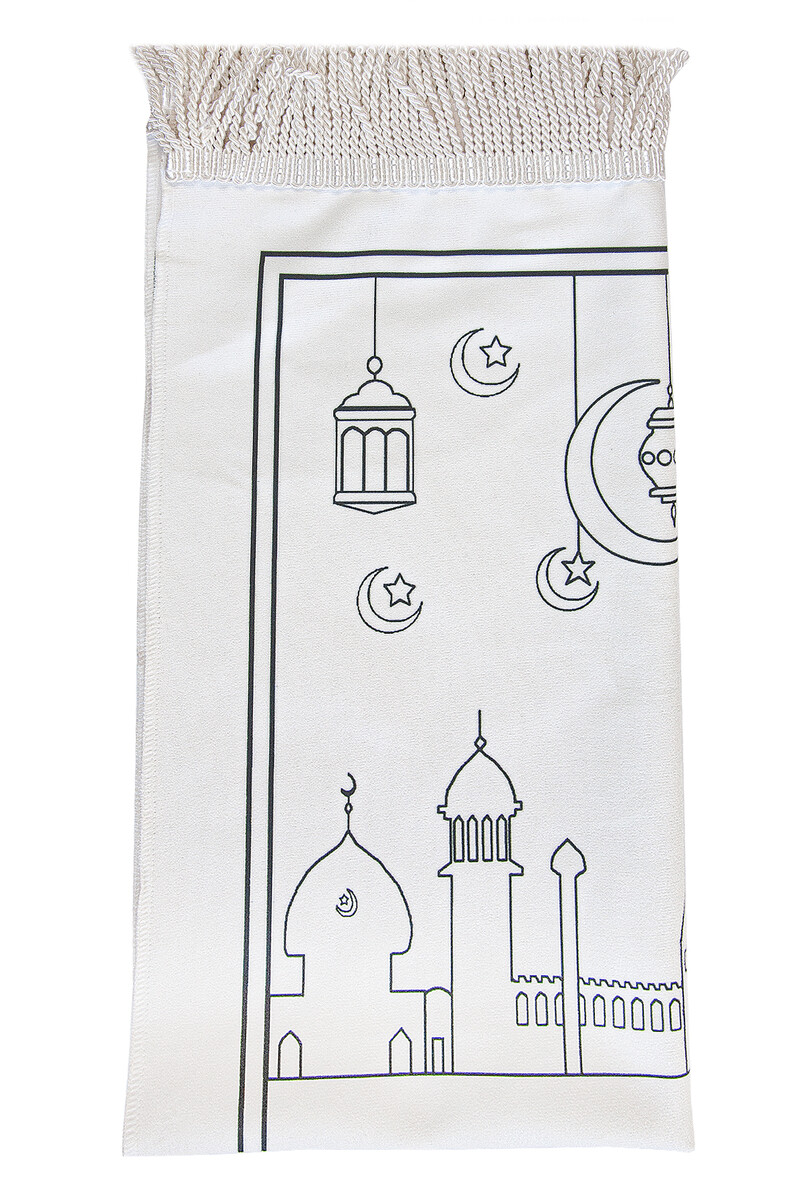 Painted Washable Educational Religious Toy Children's Prayer Mat Set Blue - 4