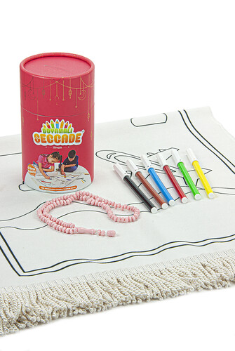 Painted Washable Educational Religious Toy Children's Prayer Mat Set Red - 8