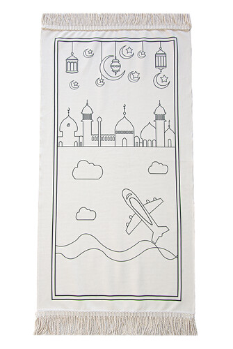 Painted Washable Educational Religious Toy Children's Prayer Mat Set Red - 3