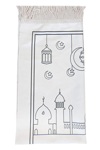 Painted Washable Educational Religious Toy Children's Prayer Mat Set Red - 4