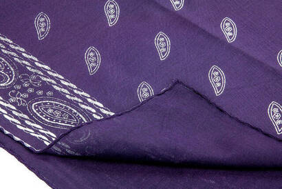 Panel Patterned Purple Coverlet - 2