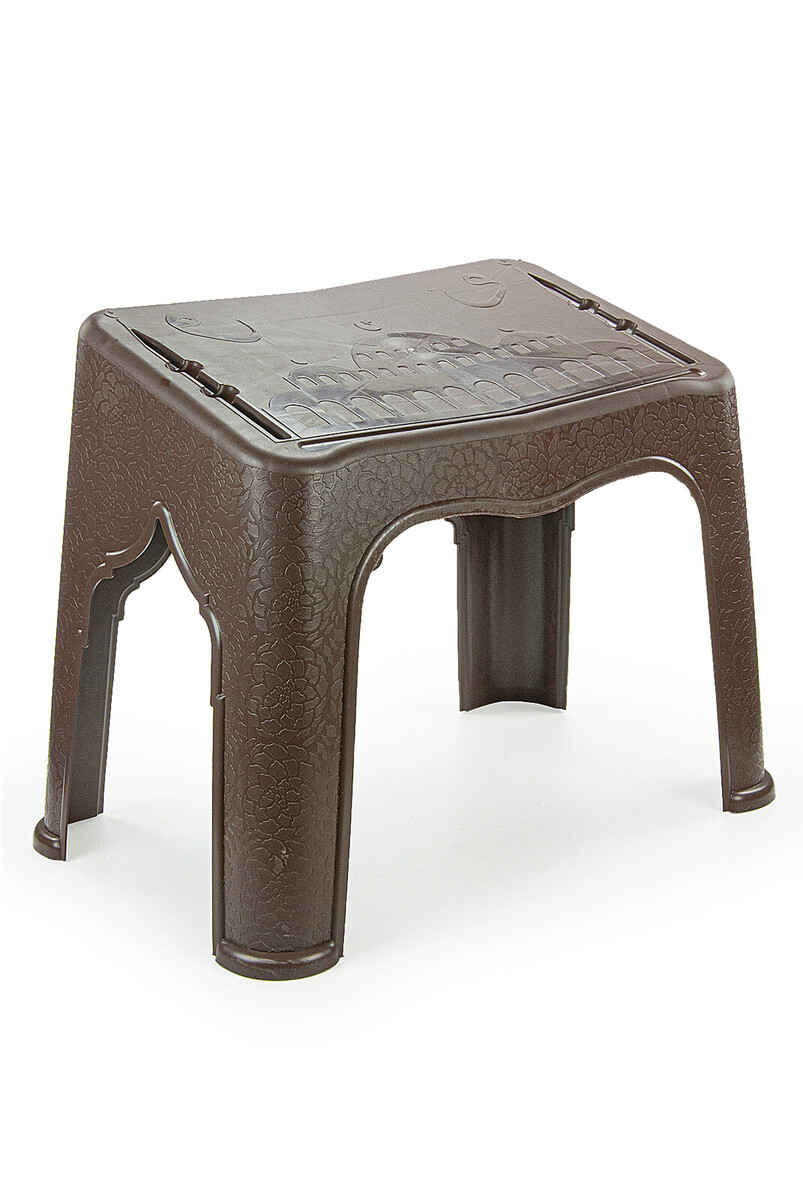 Patterned Plastic Chair for Mosques and Courses - Brown - 1