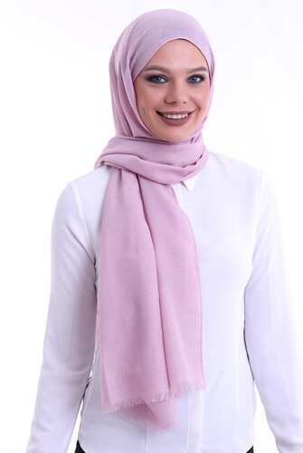 Patterned Cotton Shawl Pink - 1