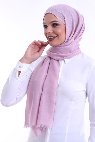 Patterned Cotton Shawl Pink - 2