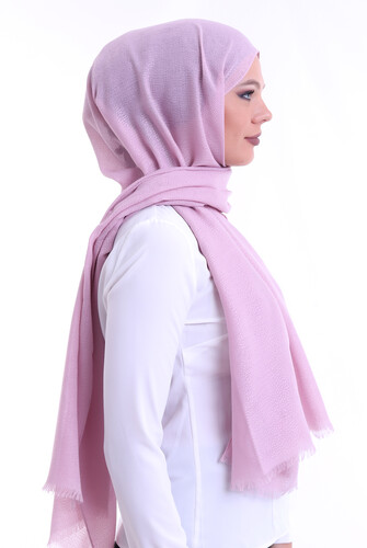 Patterned Cotton Shawl Pink - 5