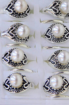 Pearl Stone Ladies Ring 42-6117 - 2