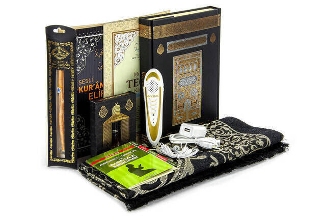 Pen Reading Quran Special for Father's Day - Medium Koran Kerim - Seccade - Assans - Misvak Set - 2