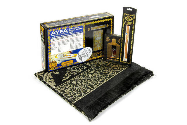 Pen Reading Quran Special for Father's Day - Medium Koran Kerim - Seccade - Assans - Misvak Set - 3