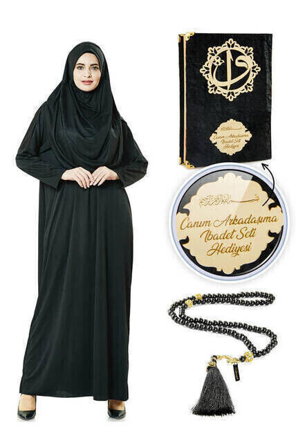 Personal Religious Gift Set Prayer Dress Set Black - 1