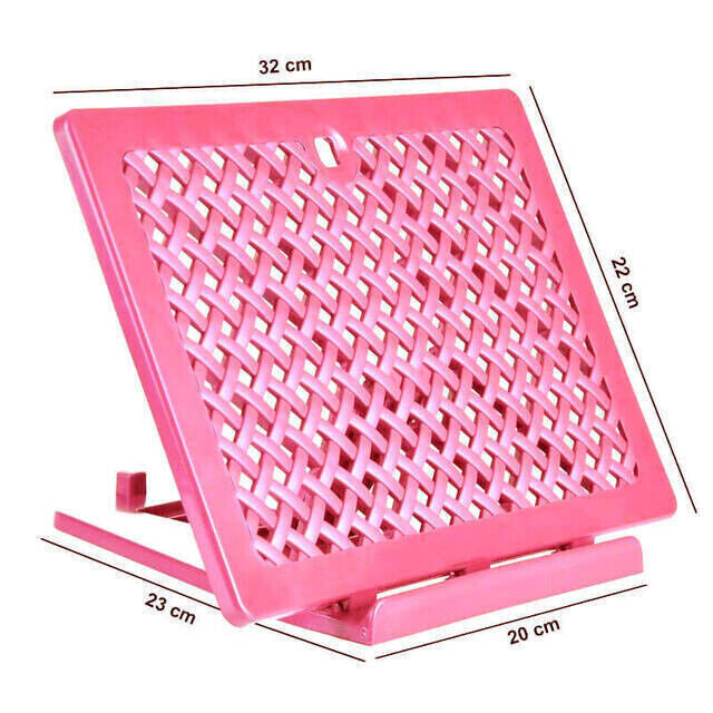 Plastic Rahle - Practical Rahle - Table Top Rahle - Book Reading Stand - Pink Color - 1