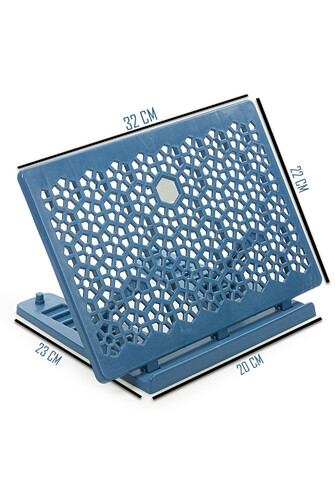 Plastik Rahle - Pratik Rahle - Masa Üstü Rahlesi - Kitap Okuma Standı - Lacivert 