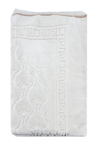 Plush Prayer Rug - White - 2