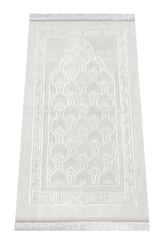 Plush Prayer Rug - White - 1