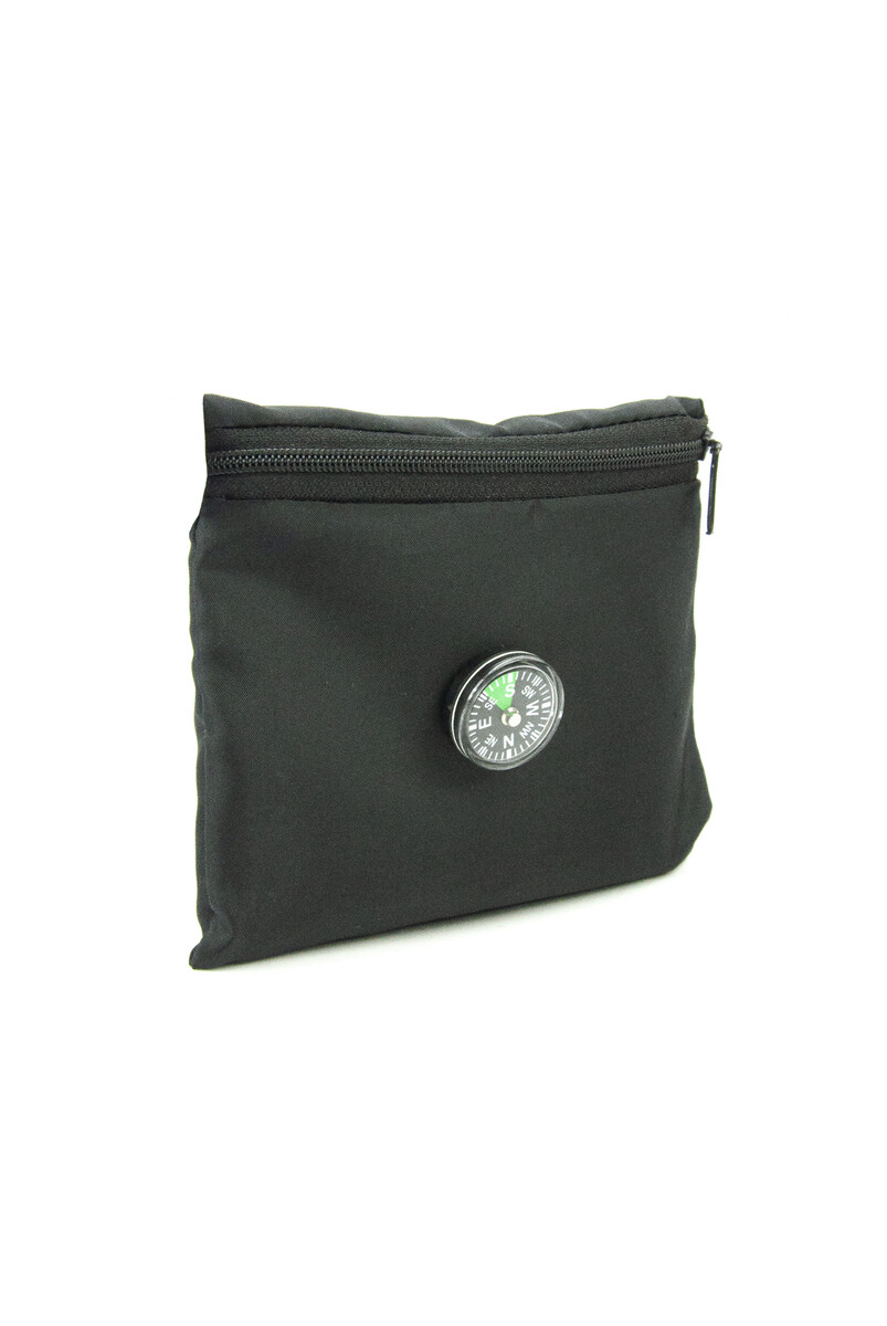 Pocket Prayer Rug with Compass - Black Color - 1