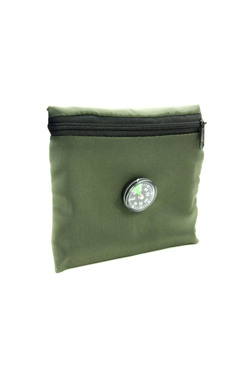 Pocket Prayer Rug with Compass - Green Color - 1