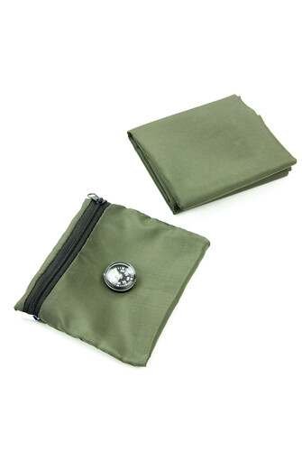 Pocket Prayer Rug with Compass - Green Color - 2