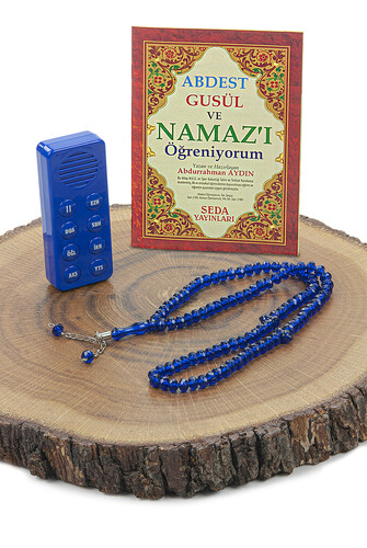 Prayer Device - Blue Color - Boxed - With Prayer Beads - Prayer Teacher Gift - 5