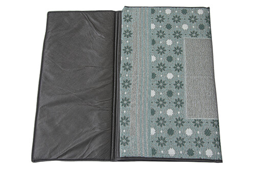 Prayer Rug with Back Support and Carrying Bag - Green - 5