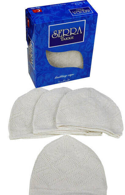 Prayer Cap (12 Pieces) Cream - 8111 - 3