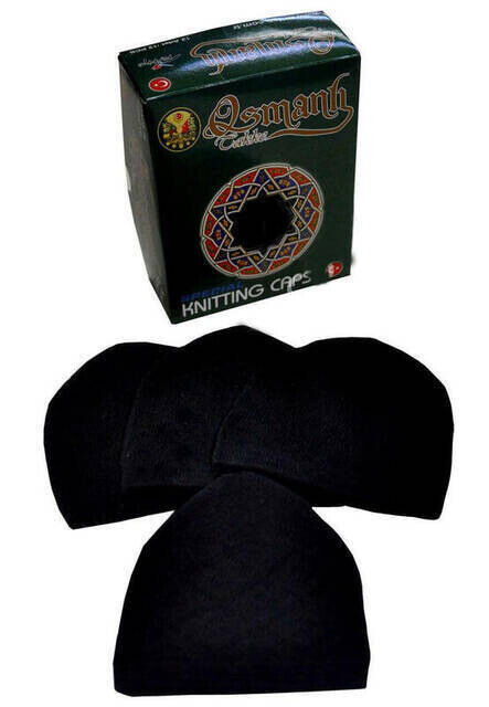 Prayer Cap Lace Black (Dozen) - 1