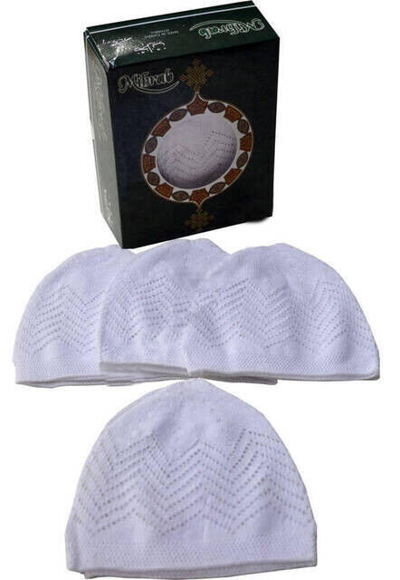 Prayer Cap Lace White (Dozen) -8111 - 1