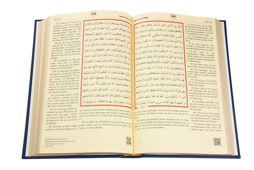 Quran with German Meal Medium Size - Gold - 3