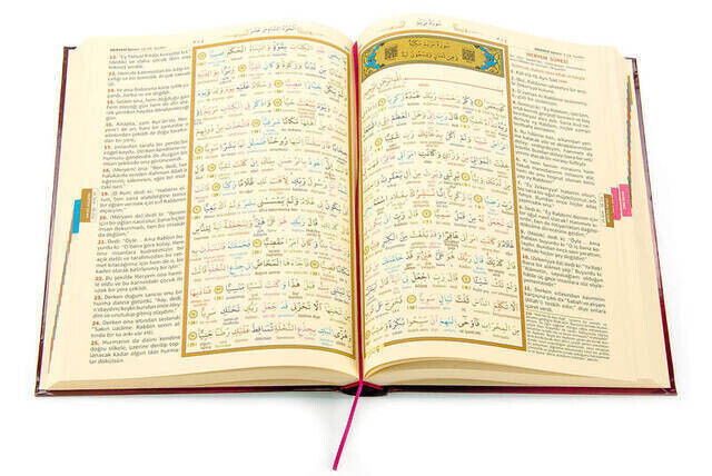 Quran and Colorful Word Mealali - Mealli Quran Karim - Rahle Boy - Ayfa Publishing House - 3