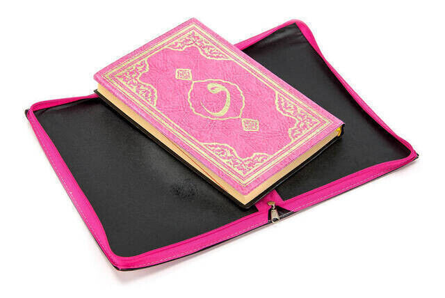 Quran Karim - Plain Arabic - Hafiz Boy - Conquest Publications - Pink - Computer-Lined - 2