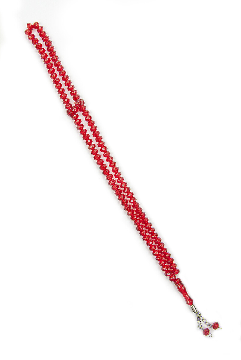 Red Crystal Appearance 99's Hajj Umrah Gift Prayer Beads - 2