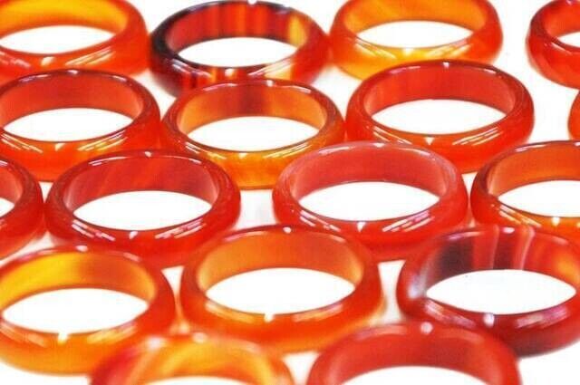 Red Agate Ring (50 Pieces) -6121 - 1