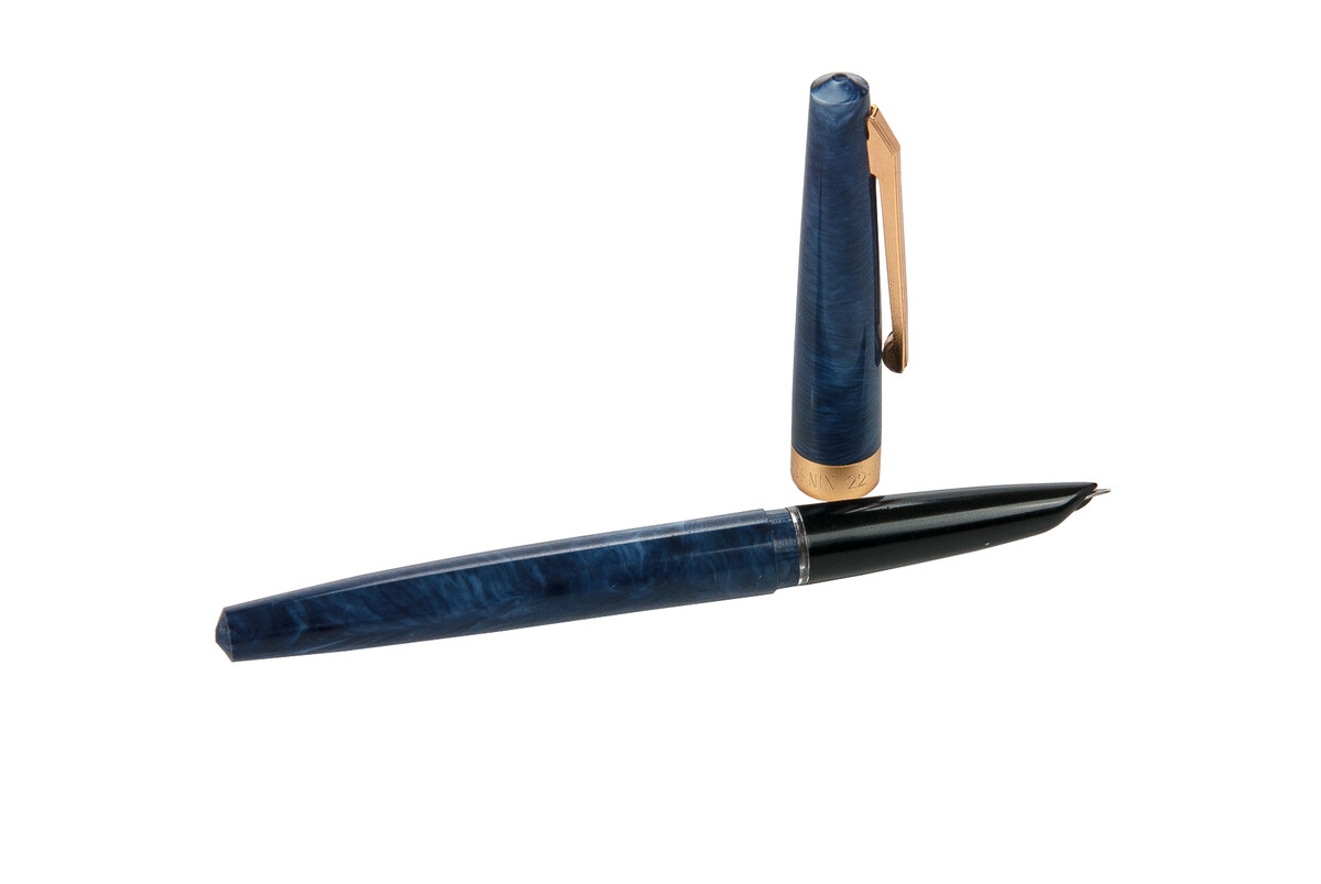 Red Saffron Ink and Navy Blue Color Saffron Pen Set - 4