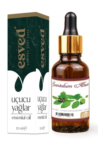 Sandal Ağacı Kokusu Saf Esansiyel Uçucu Yağ Buhurdanlık Yağı Difüzör Esansı Aromaterapi Ortam Koku 10ml 