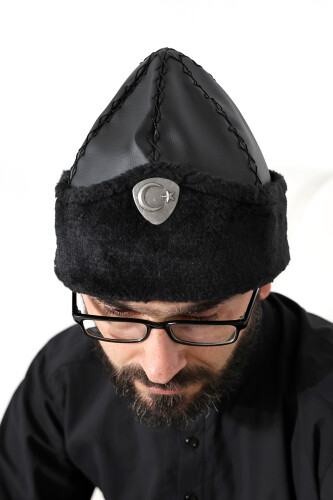 Seljuk Börk Hat - Black Color - 4