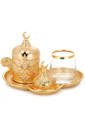 Sena Banquet Single Coffee Presentation Set with Gold Box - 1