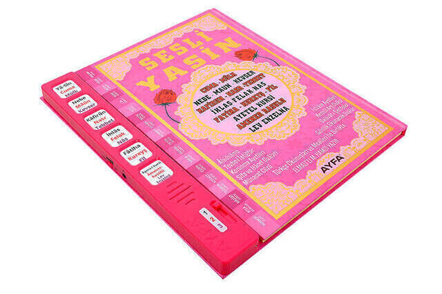 Sesli Yasini Şerif - Rahle Boy - 224 Pages - Pink Color - Ayfa Publishing House - 2