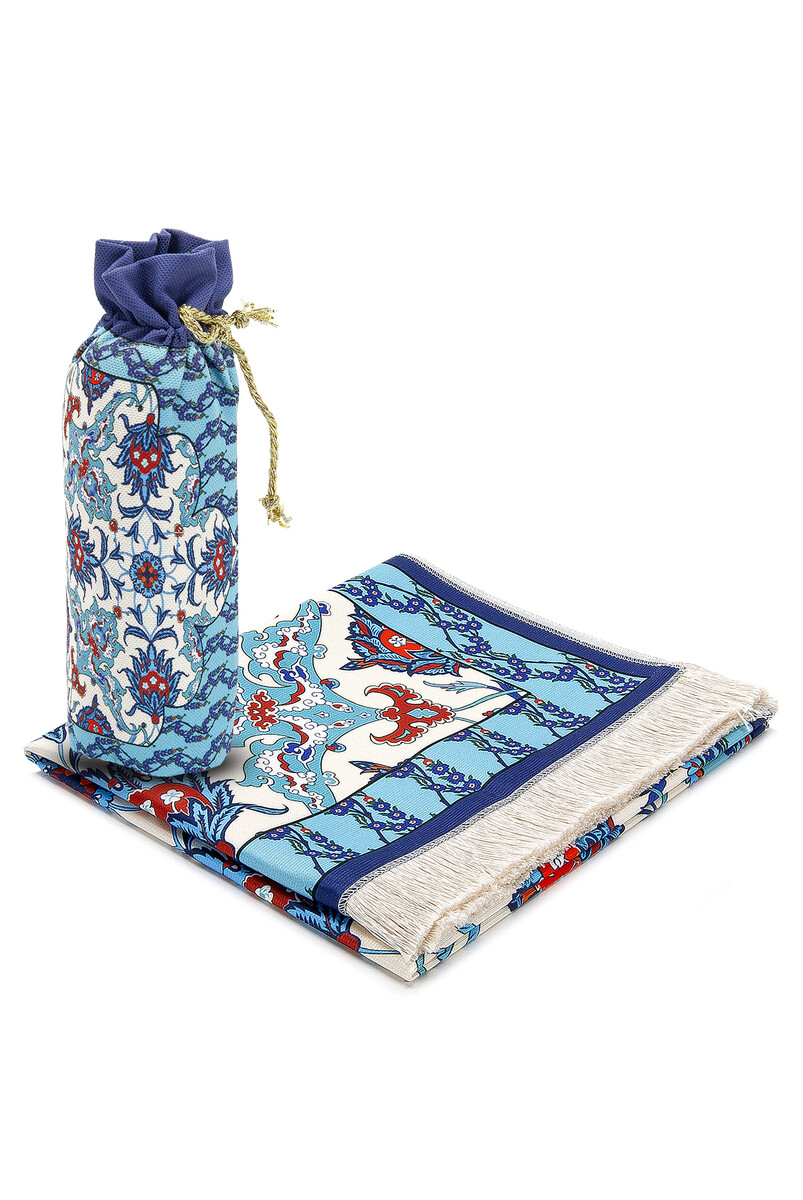 Silk Textured Carrying Bag Prayer Rug IPK01 - 6