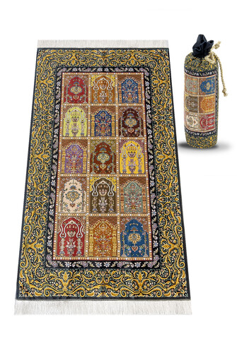 Silk Textured Carrying Bag Prayer Rug IPK07 - 1