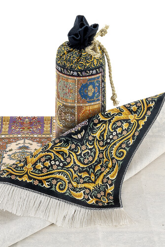 Silk Textured Carrying Bag Prayer Rug IPK07 - 2