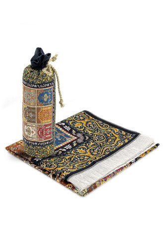 Silk Textured Carrying Bag Prayer Rug IPK07 - 6