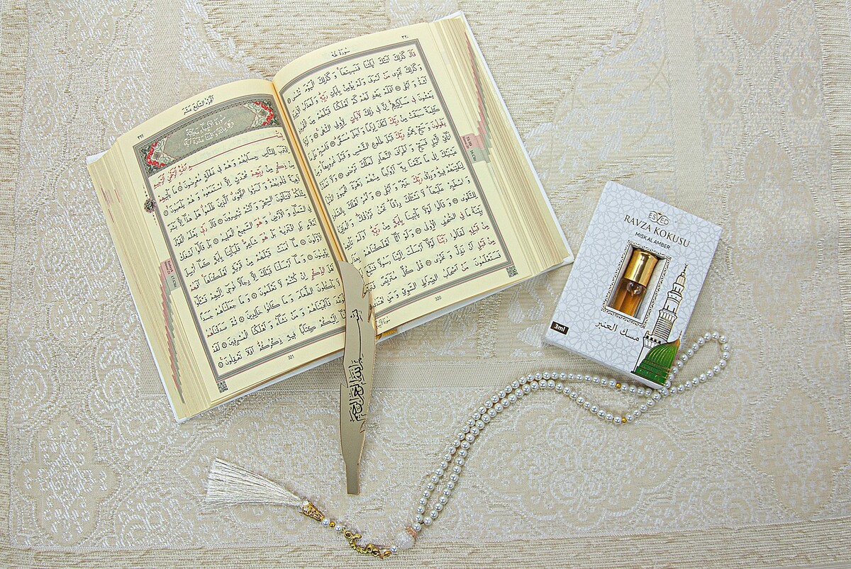 Special Boxed Gift Dowry Prayer Rug Set Suitable for the Bride's Package White - 4