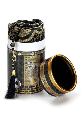 Special Cylinder Boxed Prayer Rug Set with Cabin for Father's Gift - 4