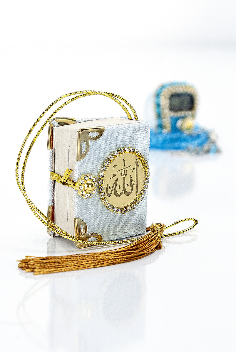 Stone Dhikrmatic - Mini Quran - Gift Set with Crystal Stone Rosary - Blue Color - 4