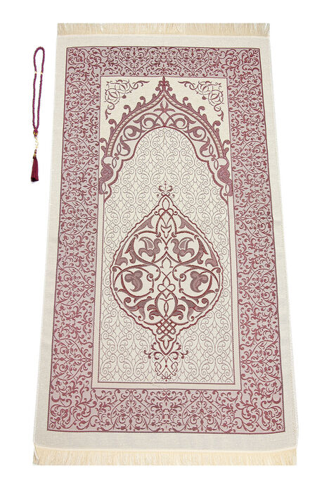 Taffeta Prayer Rug - Slub Pouch - Claret Red - 2