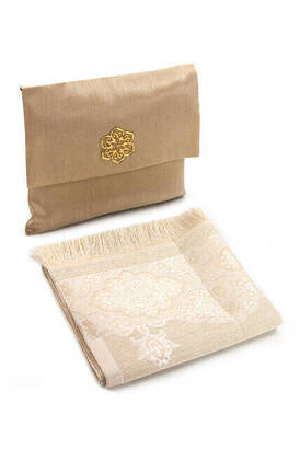 Taffeta Prayer Rug - Slub Pouch - Gold Color - 1