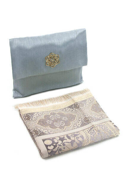 Taffeta Prayer Rug - Slub Pouch - Gray Color - 1