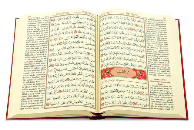 The Holy Quran and its Reading in Color Turkish Medium Size - Seda Publications - Computer Line - 5